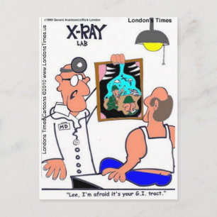 Carte Postale GI Tract Funny Gastro-intestinal Cadeaux Médicales