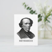 Carte Postale Giacomo Meyerbeer, noir (Debout devant)