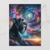 Carte Postale Giant Schnauzer dans le Cosmos (Devant)