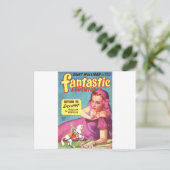 Carte Postale Giantess en robe lavande (Debout devant)