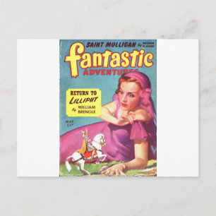 Carte Postale Giantess en robe lavande