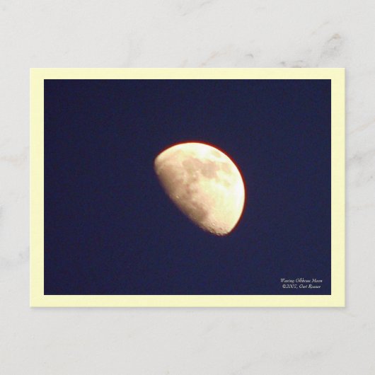 Carte postale Gibbous Moon (Devant)