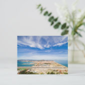 Carte Postale Gibraltar Airport Runway et La Linea en Espagne (Debout devant)