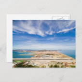 Carte Postale Gibraltar Airport Runway et La Linea en Espagne (Devant / Derrière)