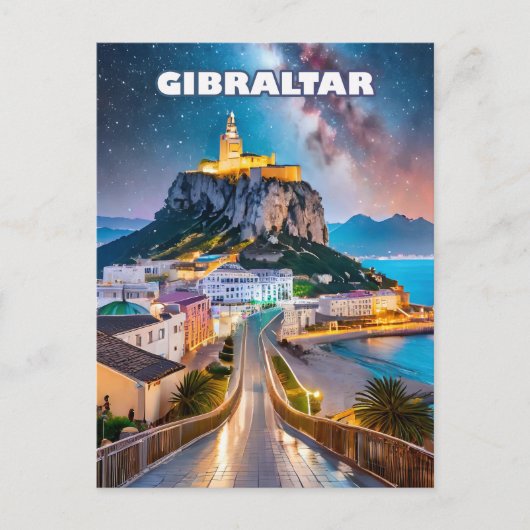 Carte Postale Gibraltar, carrefour des horizons et des voyages (Devant)