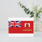 Carte Postale Gibraltar Civil Ensign (Debout devant)