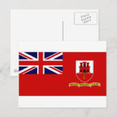 Carte Postale Gibraltar Civil Ensign (Devant / Derrière)