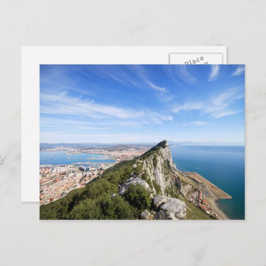 Carte Postale Gibraltar Rock (Devant / Derrière)