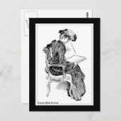 Carte Postale Gibson Girl Reading (Devant / Derrière)
