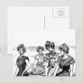 Carte Postale Gibson Girls at the Beach (Devant / Derrière)