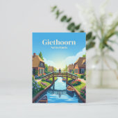 Carte Postale Giethoorn Pays-Bas (Debout devant)