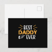 Carte Postale Gifts Father | Best Daddy Ever (Devant / Derrière)