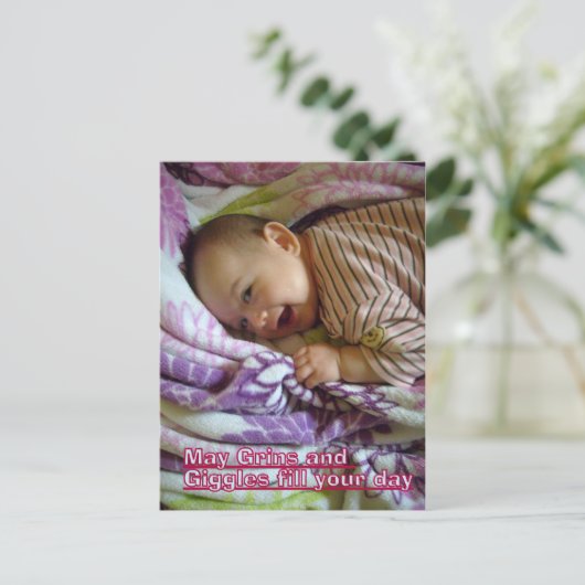 Carte postale giggé (Debout devant)