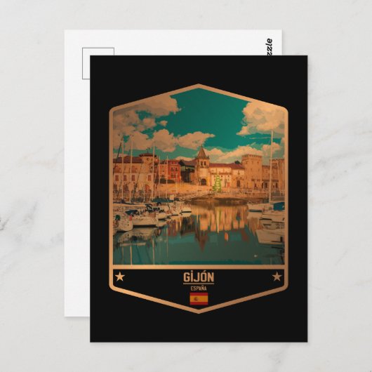 Carte Postale Gijón (Devant / Derrière)
