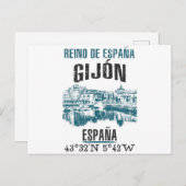 Carte Postale Gijón (Devant / Derrière)