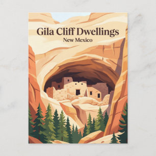 Carte Postale Gila Cliff Dwellings National Monument États-Unis