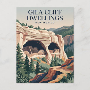 Carte Postale Gila Cliff Dwellings Nouveau-Mexique