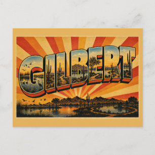 Carte Postale Gilbert Arizona Oasis artistique de la zone humide