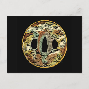 Carte Postale Gilded Asian Medallion by Vision Studio