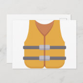 Carte Postale Gilet de sauvetage (Devant / Derrière)