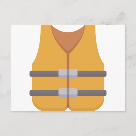 Carte Postale Gilet de sauvetage (Devant)