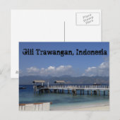 Carte postale Gili Trawangan (Devant / Derrière)