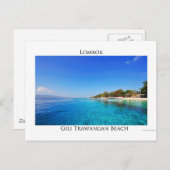 Carte Postale Gili Trawangan, Lombok (Devant / Derrière)