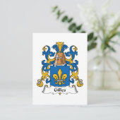 Carte Postale Gilles Family Crest (Debout devant)
