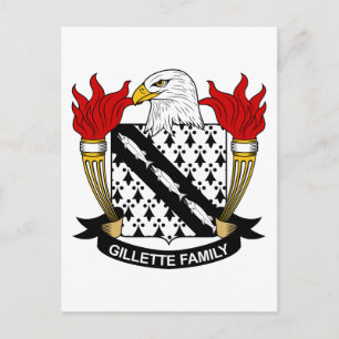 Carte Postale Gillette Family Crest