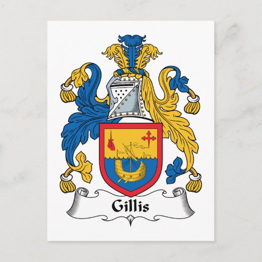 Carte Postale Gillis Family Crest (Devant)