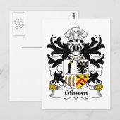 Carte Postale Gilman Family Crest (Devant / Derrière)