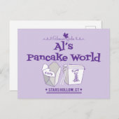 Carte Postale Gilmore Girls | Al's Pancake World (Devant / Derrière)