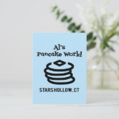 Carte Postale Gilmore Girls | Al's Pancake World Logo (Debout devant)