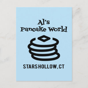 Carte Postale Gilmore Girls   Al's Pancake World Logo