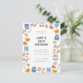 Carte Postale Gilmore Girls Aquarelle Icônes Anniversaire (Debout devant)