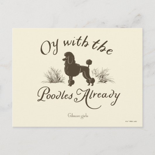 Carte Postale Gilmore Girls | Oy With the PoodlesDesign (Devant)