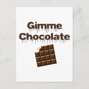 Carte Postale Gimme Chocolat