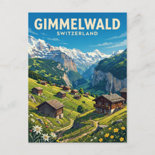 Carte Postale Gimmelwald Suisse