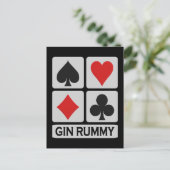 Carte postale Gin Rummy (Debout devant)