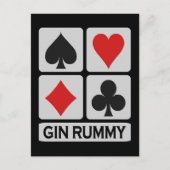 Carte postale Gin Rummy (Devant)