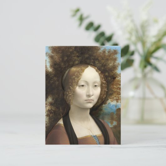 Carte Postale Ginevra de' Benci Leonardo da Vinci (Debout devant)