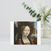 Carte Postale Ginevra de Benci par Léonard de Vinci (Debout devant)