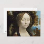 Carte Postale Ginevra de Benci par Léonard de Vinci (Devant / Derrière)