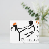 Carte Postale Ginga Ninja (Debout devant)