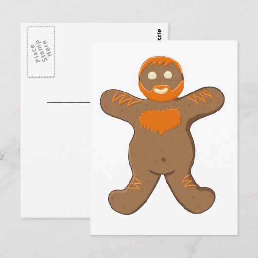 Carte Postale Ginger Bear Man (Devant / Derrière)