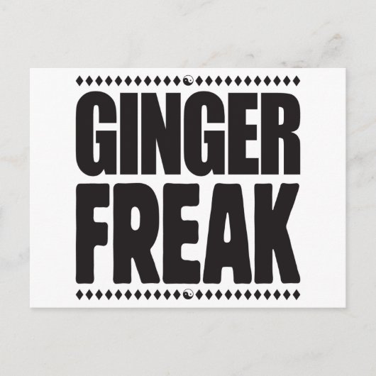 Carte Postale Ginger Freak (Devant)