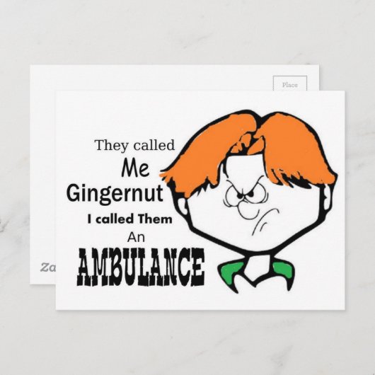 Carte Postale Ginger Gerald (Devant / Derrière)