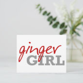 Carte Postale Ginger Girl Redhead Freckles (Debout devant)