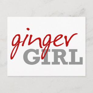 Carte Postale Ginger Girl Redhead Freckles