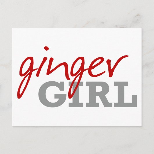 Carte Postale Ginger Girl Redhead Freckles (Devant)